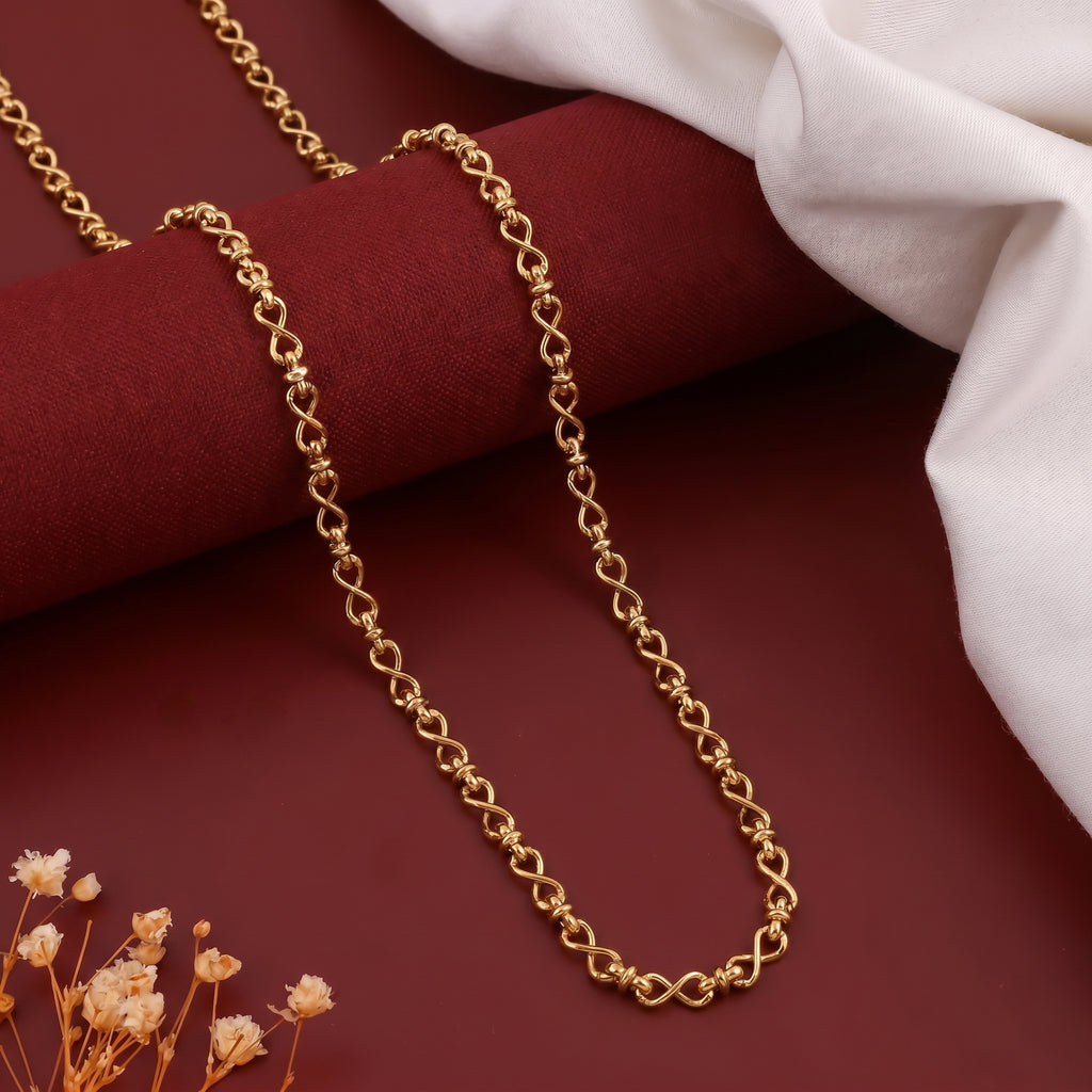 Men’s Gold Tone Infinity Link Chain GMC -25