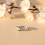 Emerald Spark Snake Ring GWR -78