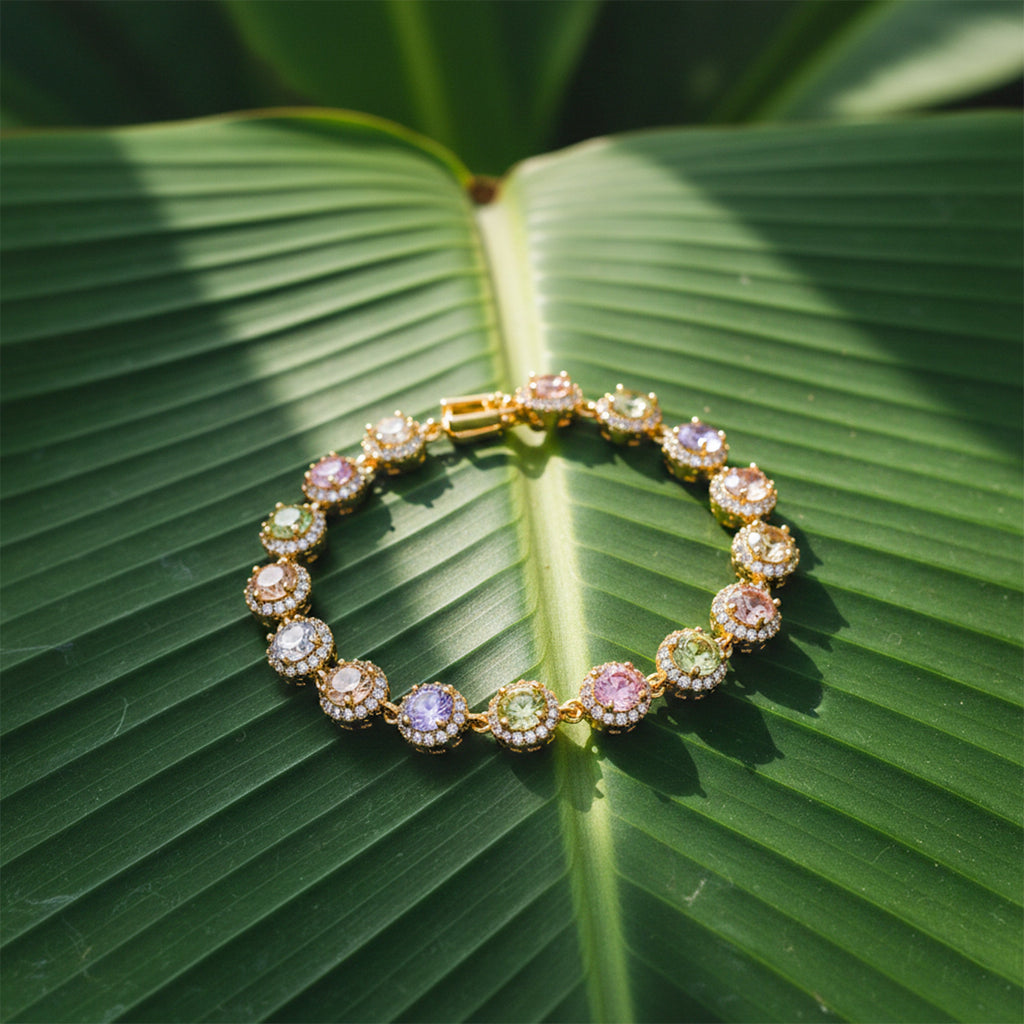 Gold Multi-Color Bracelet GWB -149