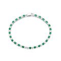 Emerald & Diamond Tennis Bracelet GWB -70