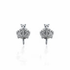 Crown Crystal Stud Earrings GWE -94