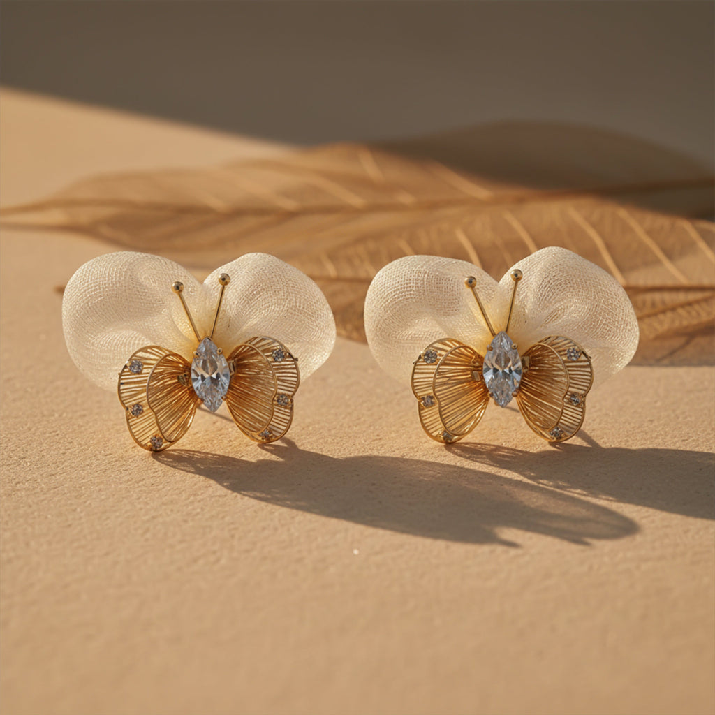 Butterfly Mesh Earrings GWE -170