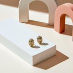 Spark Oval Stud Earrings GWE -124