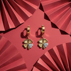 Golden Clover Drop Earrings GWE -80