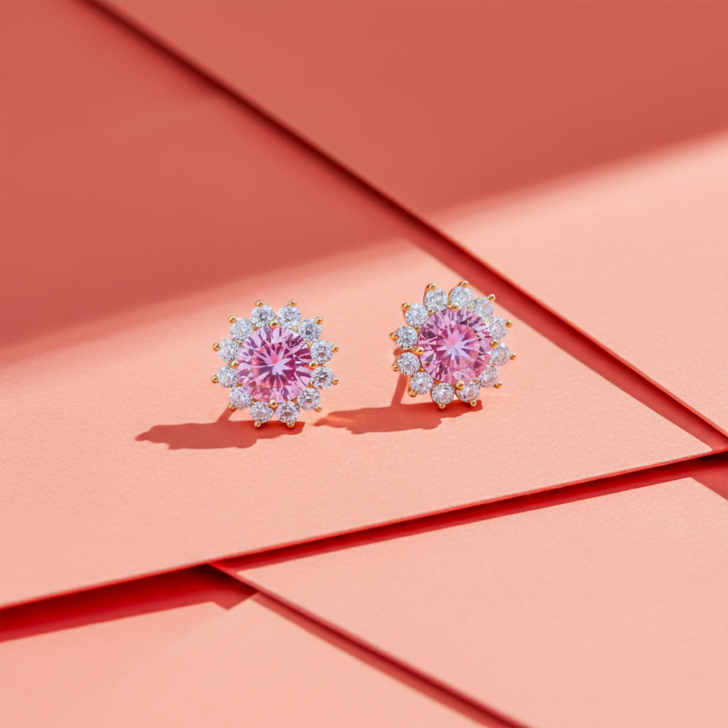 Blush Halo Stud Earrings GWE -73