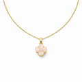 Dainty Pink Opal-Style Floral Women Neckless GWN -76