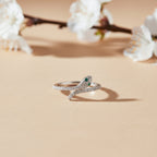 Slim Emerald Snake Wrap Ring GWR -76