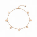 Rose Gold Butterfly Charm Anklet GWA -17