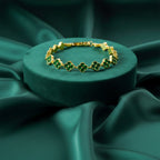 Emerald Clover Gold Bracelet GWB -130