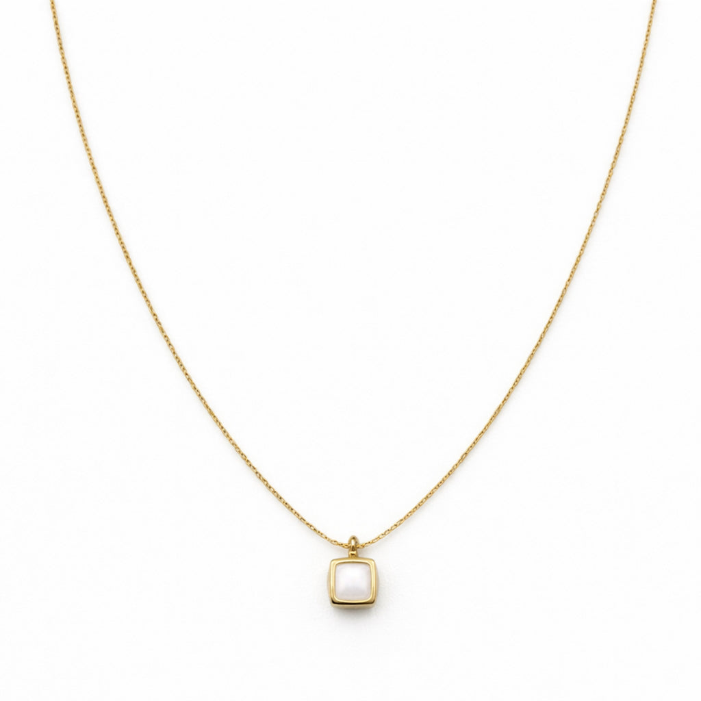 Square Mother-of-Pearl Women Neckless GWN -71