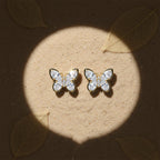 Elegant Butterfly Crystal Stud Earrings GWE -130