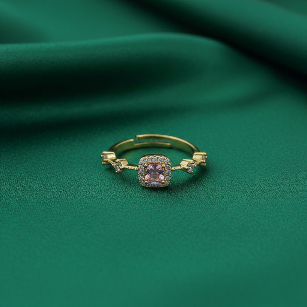 Pink Halo Adjustable Ring GWR -71