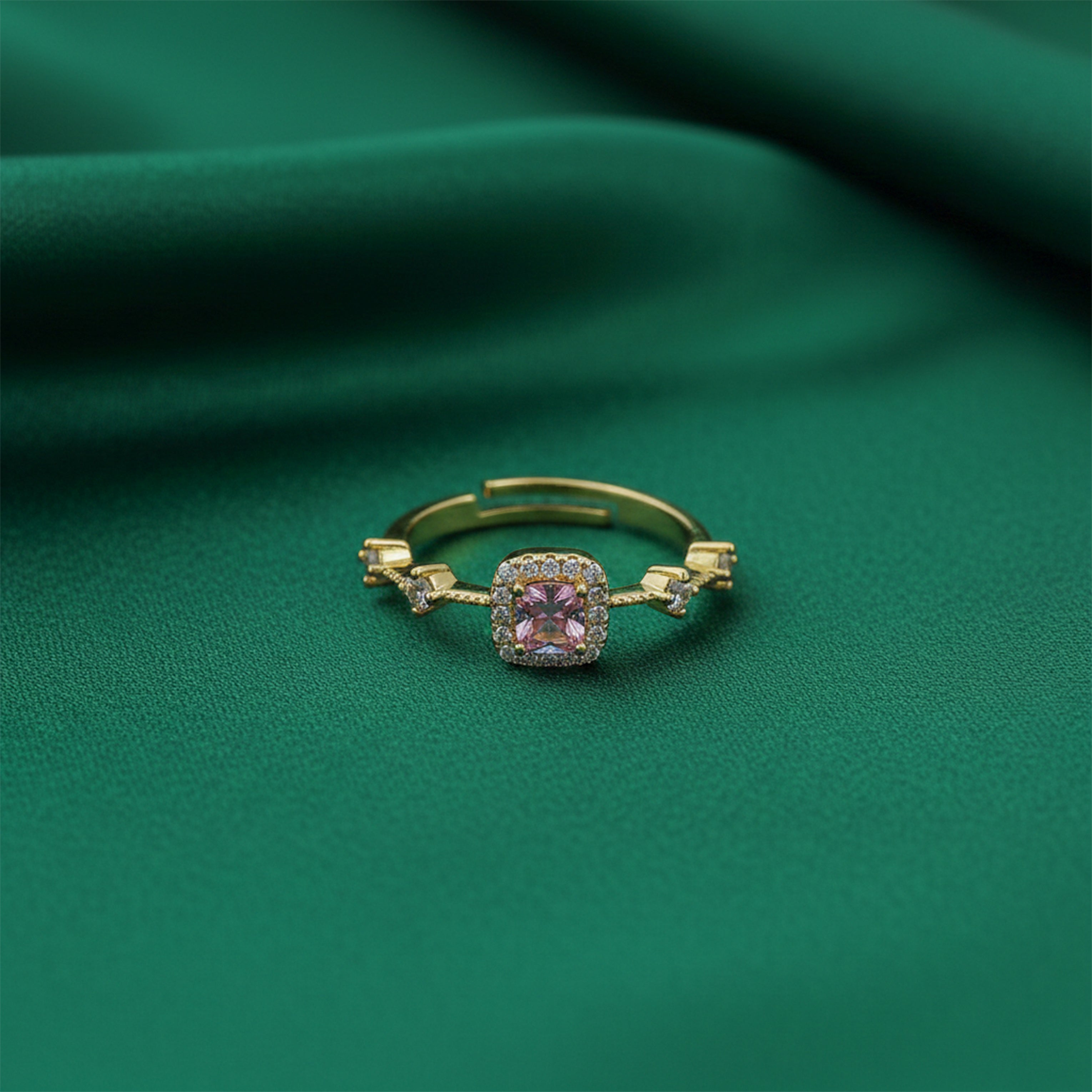 Pink Halo Adjustable Ring GWR -71