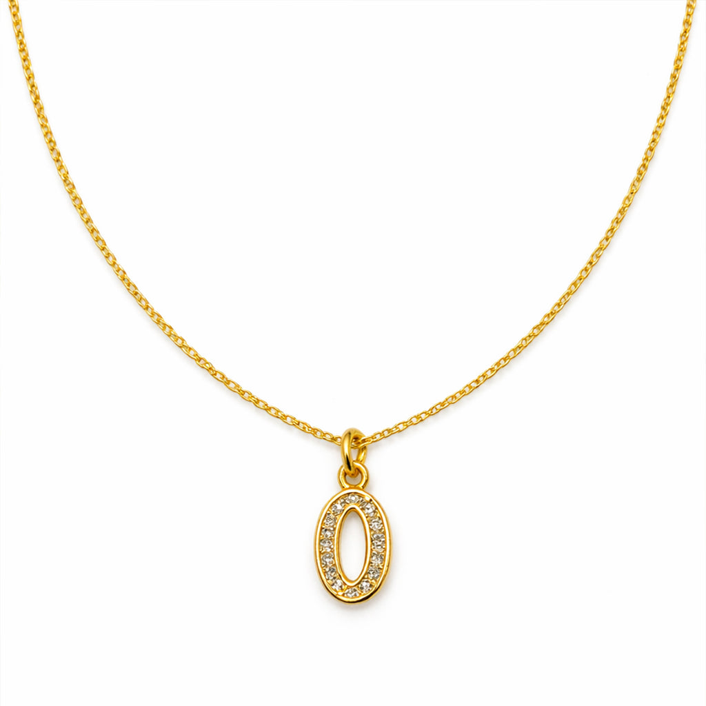 Oval Spark Pendant Necklace GWN -46