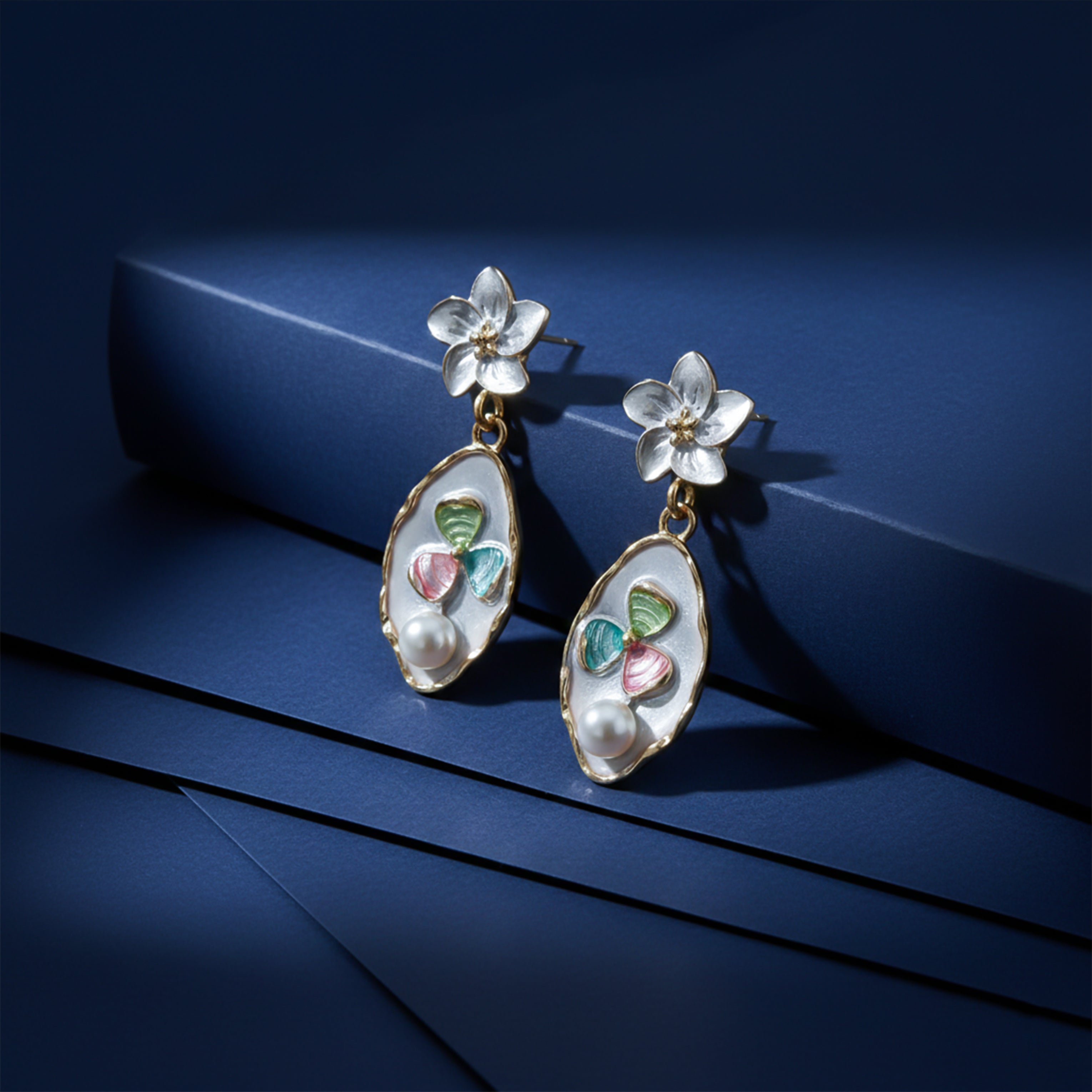 Floral Pearl Earrings GWE -196