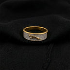 Men’s Gold & Silver Crocodile Design Ring GMR -29