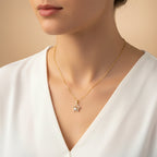 Crystal Star Charm Pendant Necklace GWN -115