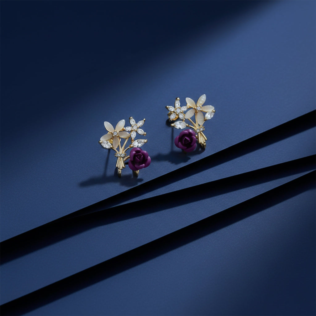 Crystal Stud Earrings  GWE -157