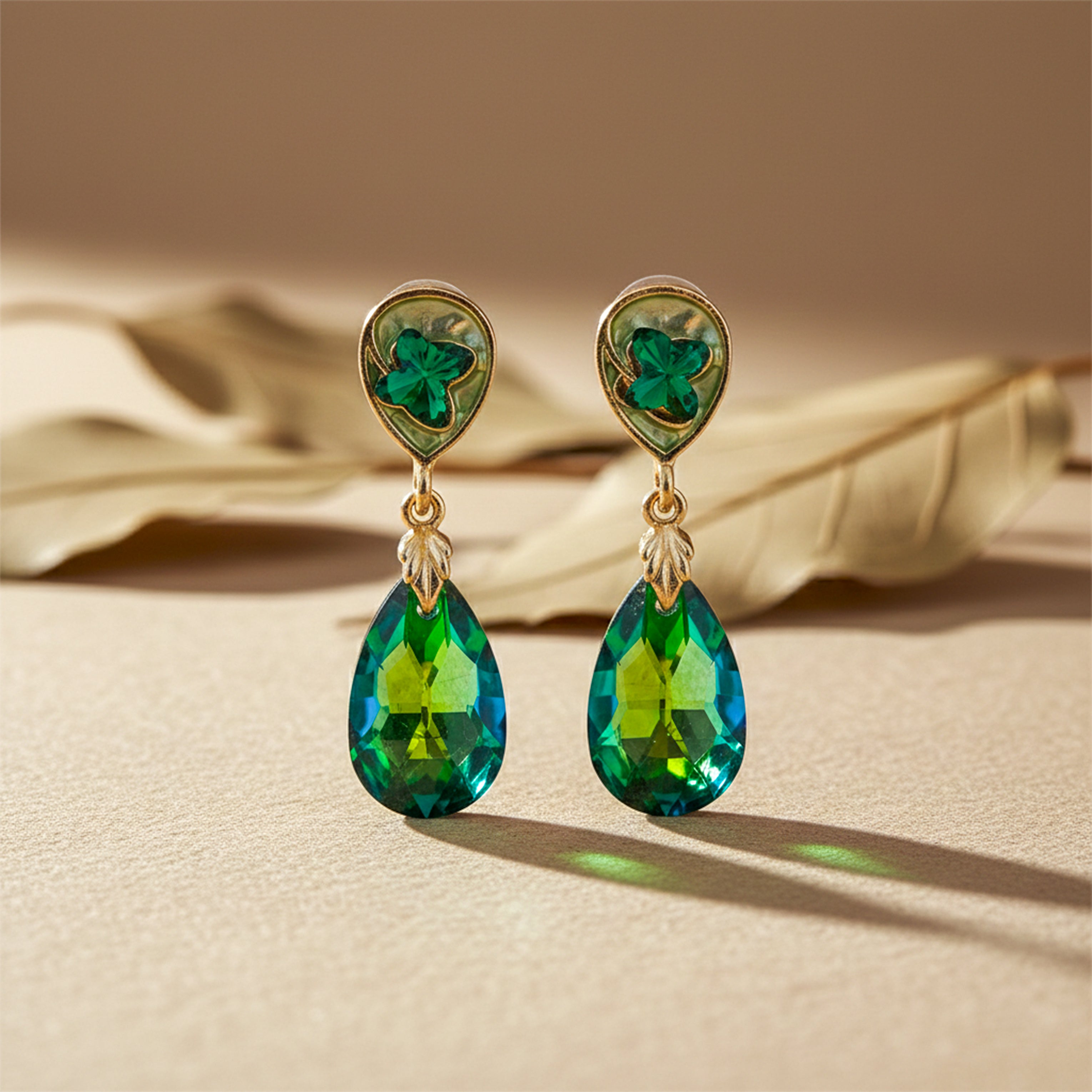 Emerald Green Earrings GWE -193
