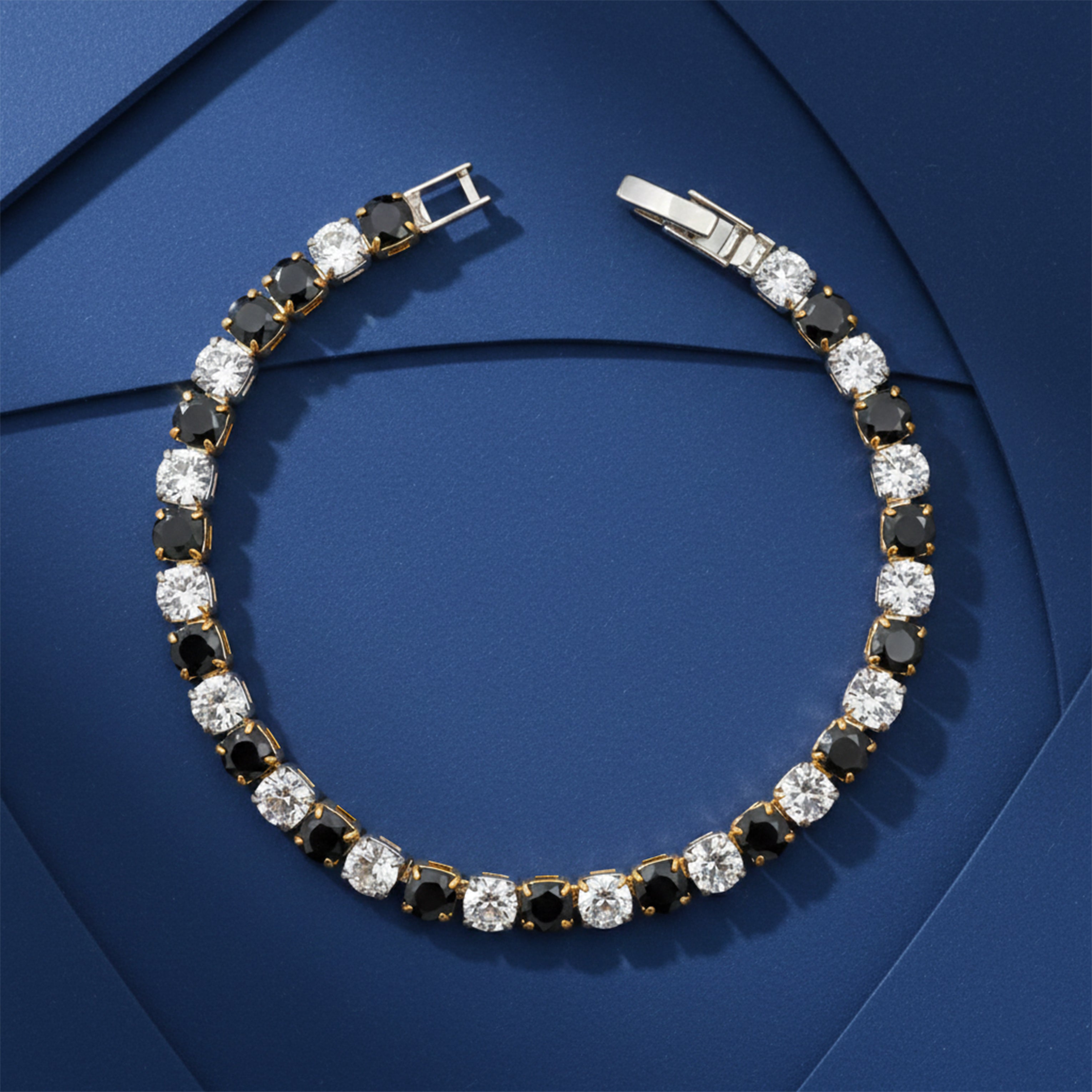 Black & White Crystal Bracelet GWB -57
