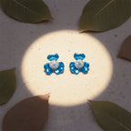 Blue Blossom Crystal Studs GWE -108