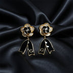 Midnight Bloom Drop Earrings GWE -61