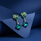 Green Floral Earrings GWE -203