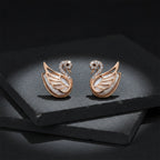 Swan Crystal Stud Earrings GWE -91