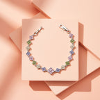 Multicolor Floral Tennis Bracelet GWB -131