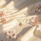 Oval Spark Pendant Necklace GWN -46