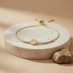 Gold Lucky Symbol Adjustable Bracelet GWB -108
