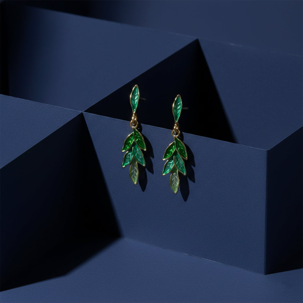 Green Leaf Earrings GWE -194