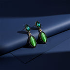 Emerald Green CrystaL Earrings GWE -201
