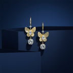 Butterfly Gold Drop Earrings GWE -167