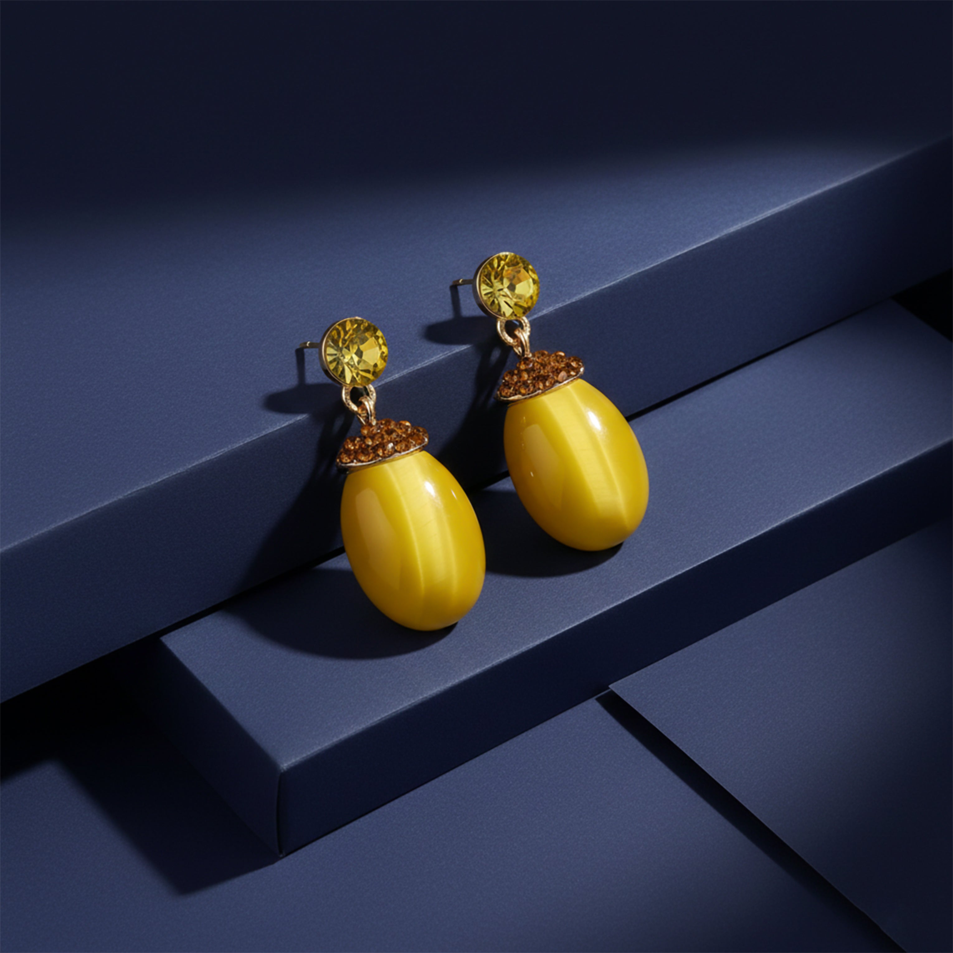 Mustard Yellow Earrings GWE -210