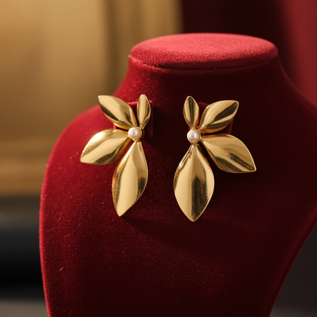 Gold Flower Women Earring GWE -8