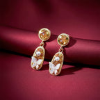 Gold Tone Butterfly Earrings GWE -213