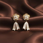 Pearl & Crystal Drop Earrings GWE -59