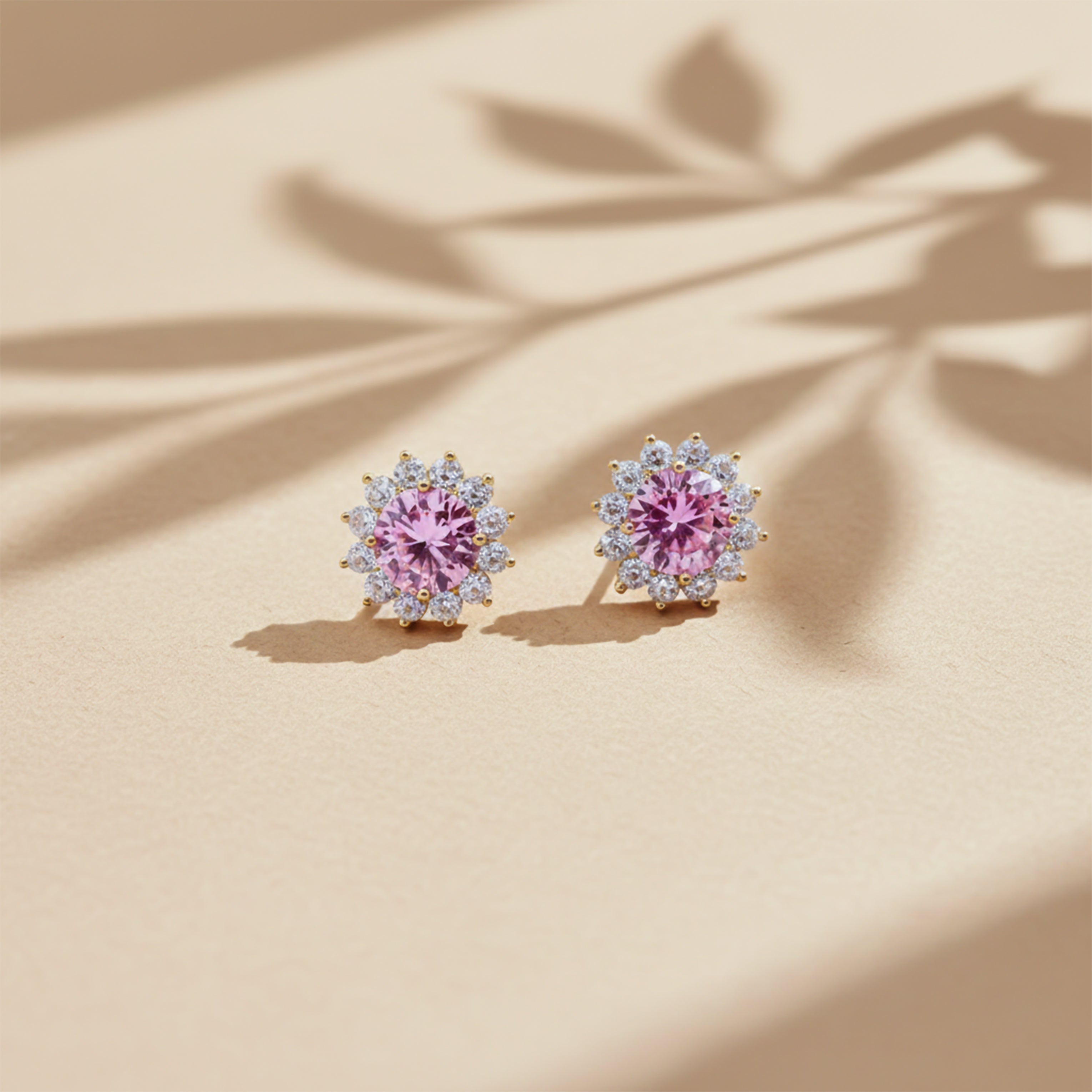 Blush Halo Stud Earrings GWE -73