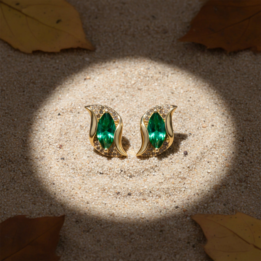 Green Leaf Studs earring GWE -122
