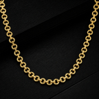 Men’s Gold Tone Classic Round Link Chain GMC -21