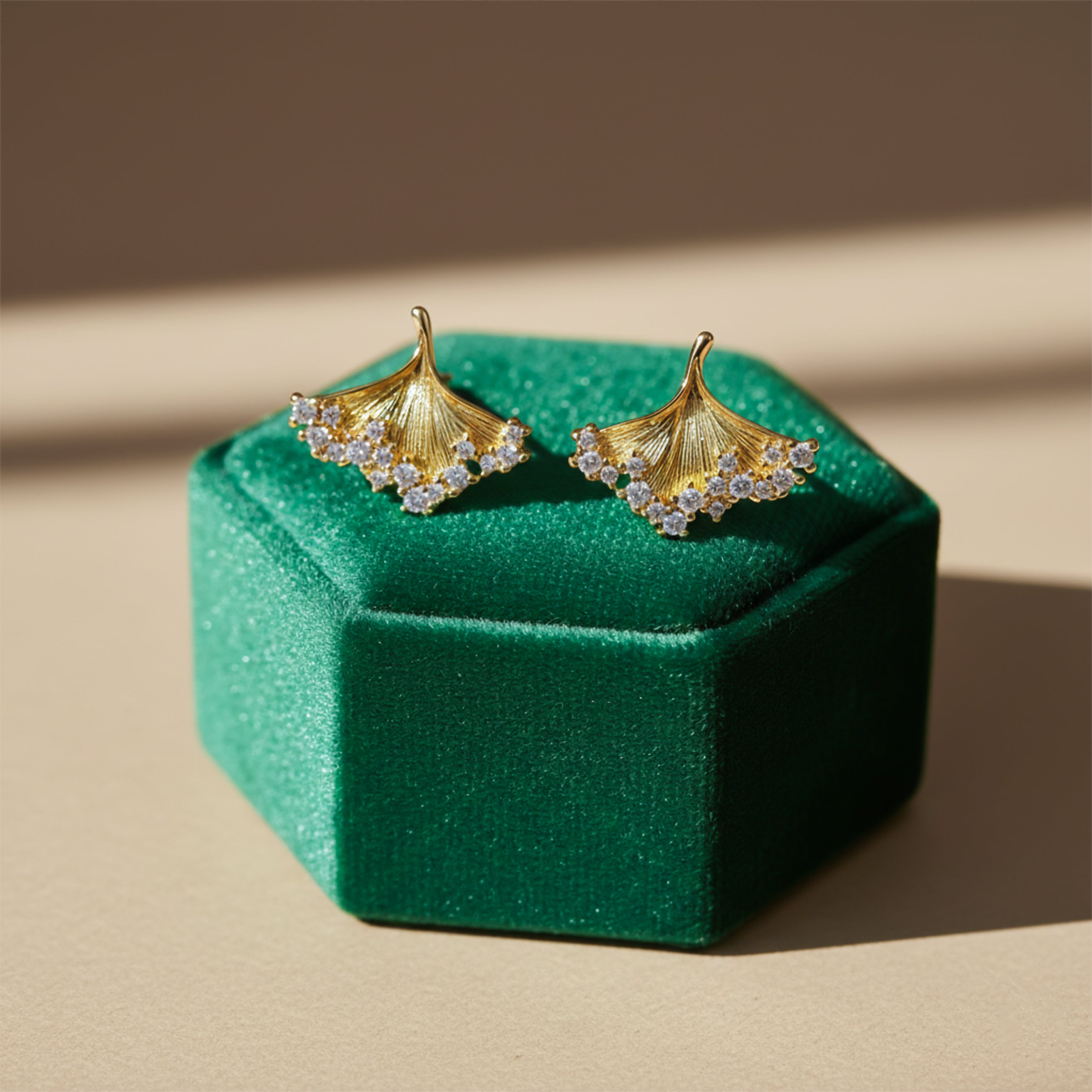 Golden Leaf Earrings GWE -148