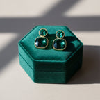 Emerald Square Earrings GWE -152