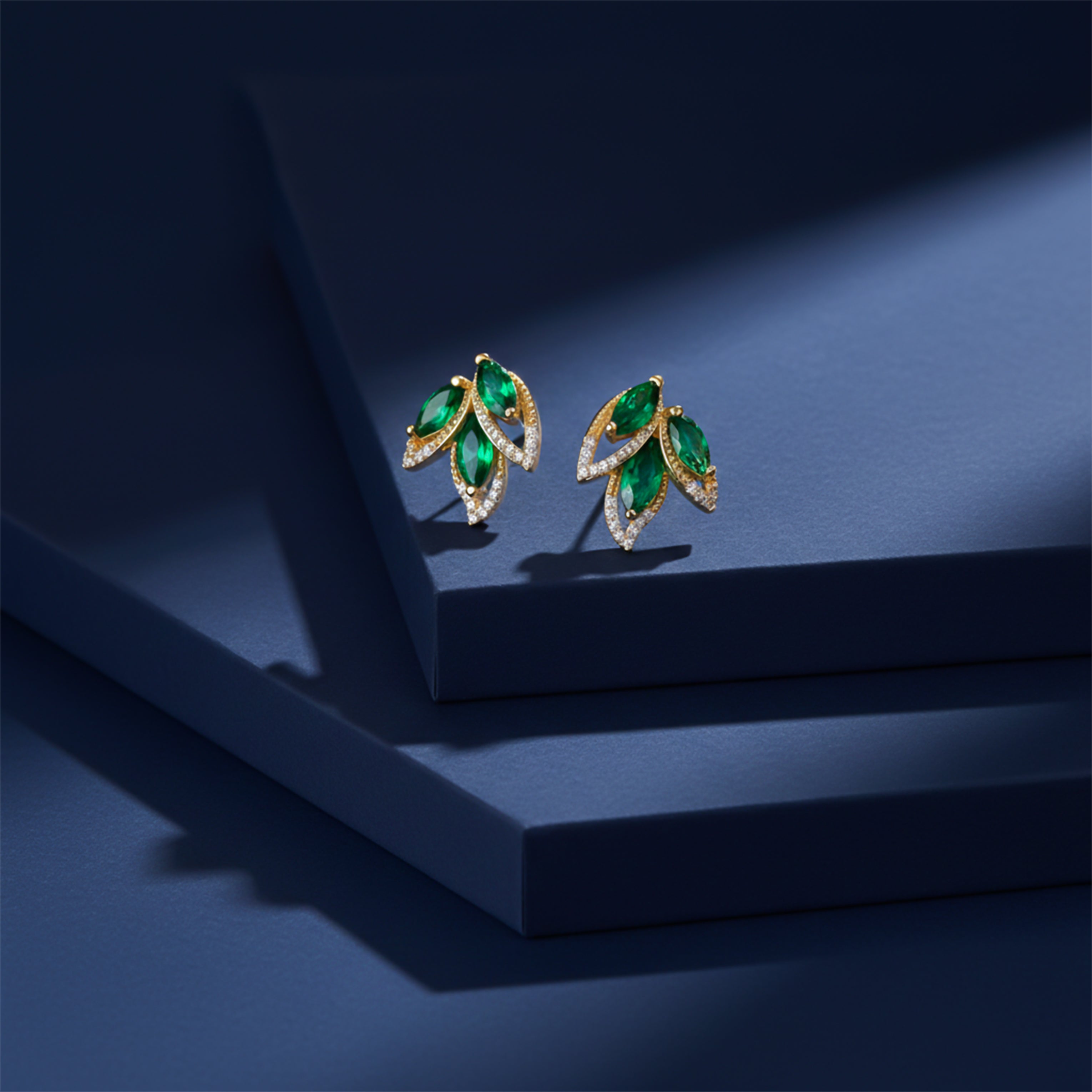 Green Marquise Earrings GWE -171