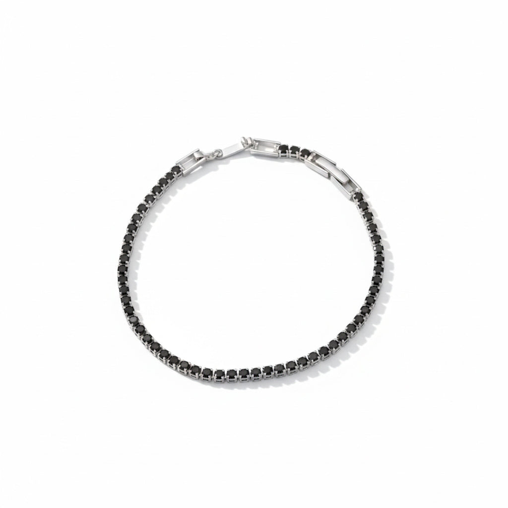 Blue Silver Tennis Bracelet GWB-77