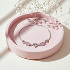 Pink Heart Charm Bracelet GWB -156