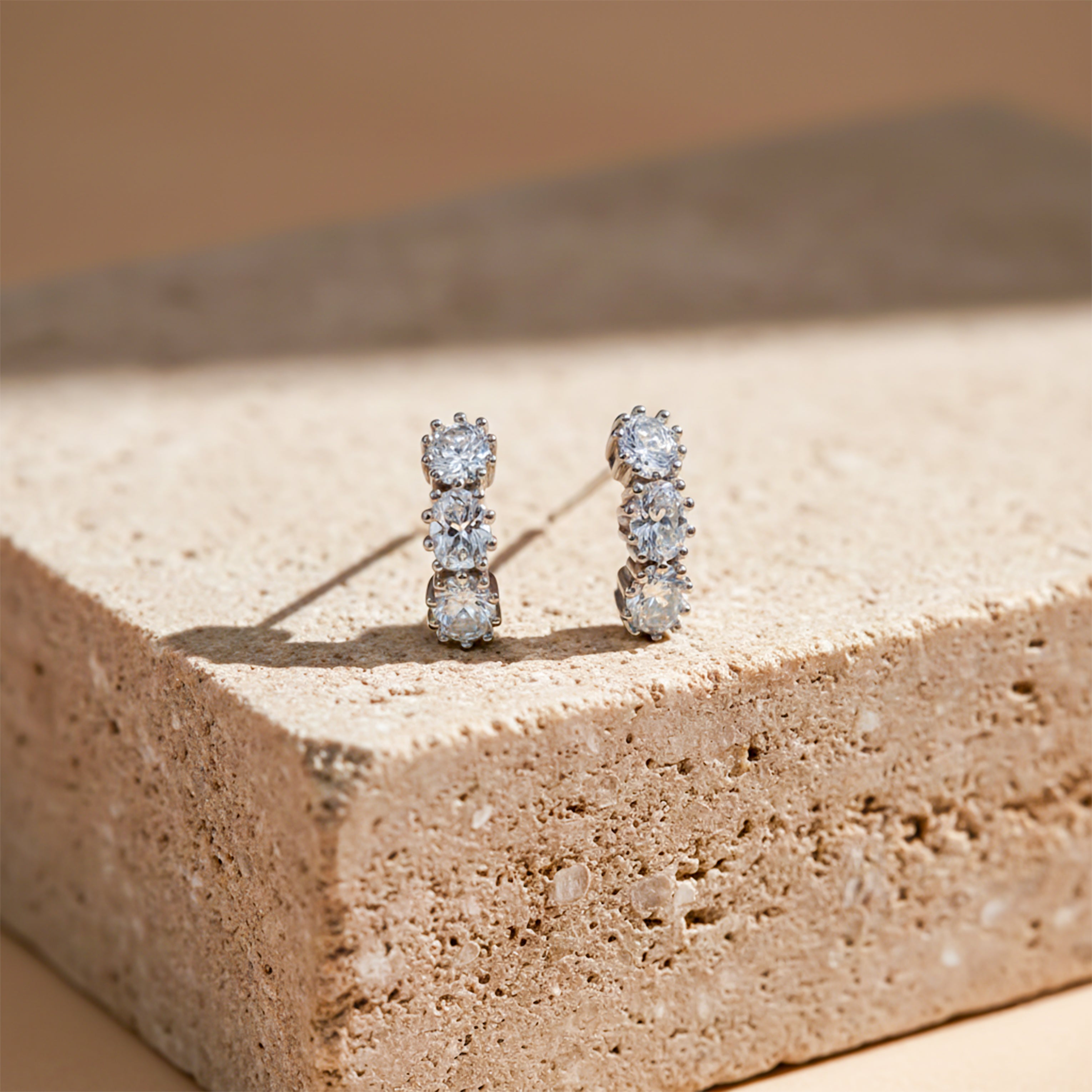 Crystal Cascade Stud Earrings GWE -88