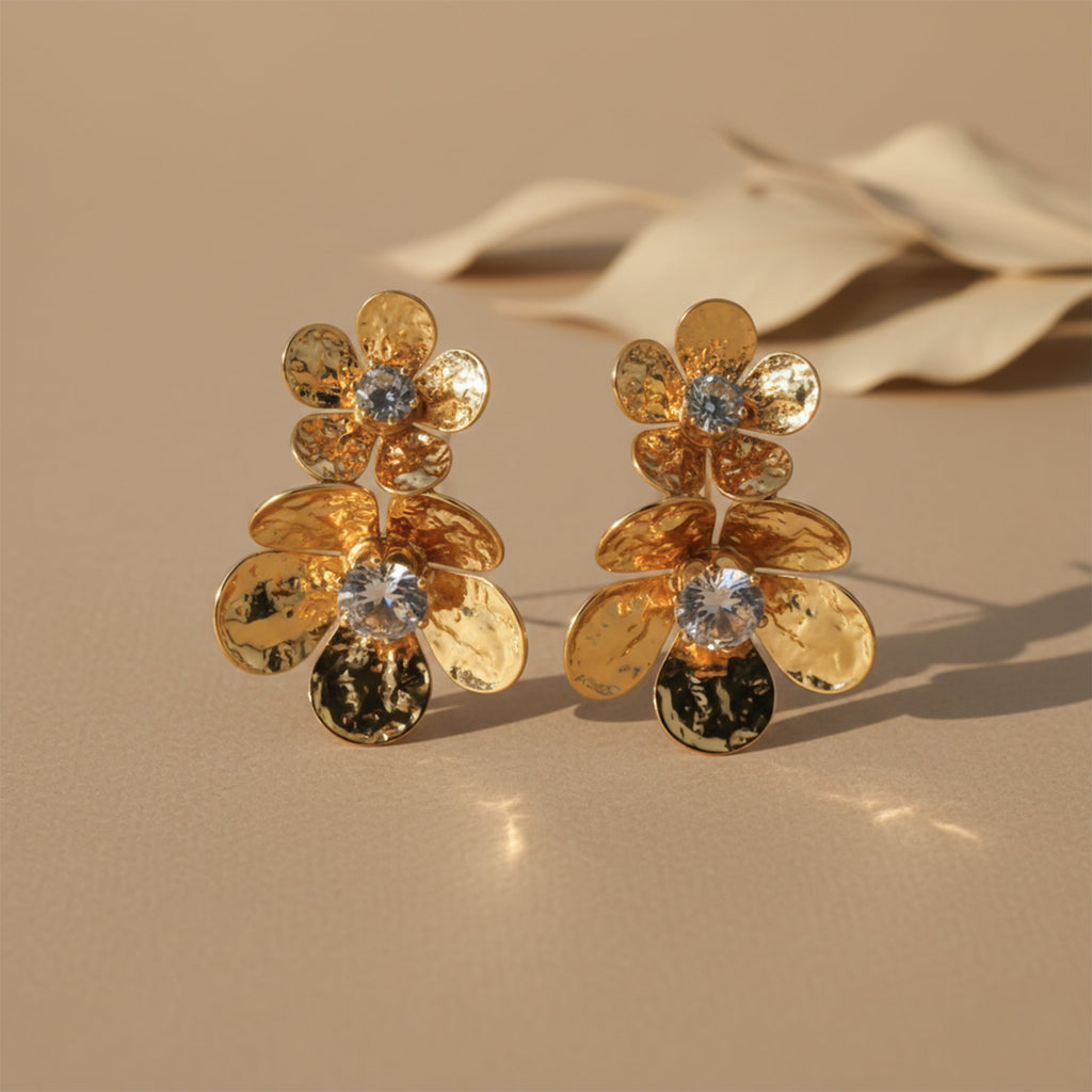 Floral Drop Earrings GWE -164