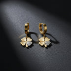 Golden Clover Drop Earrings GWE -80