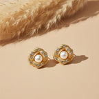 Pearl Bloom Radiance Stud Earrings GWE -53